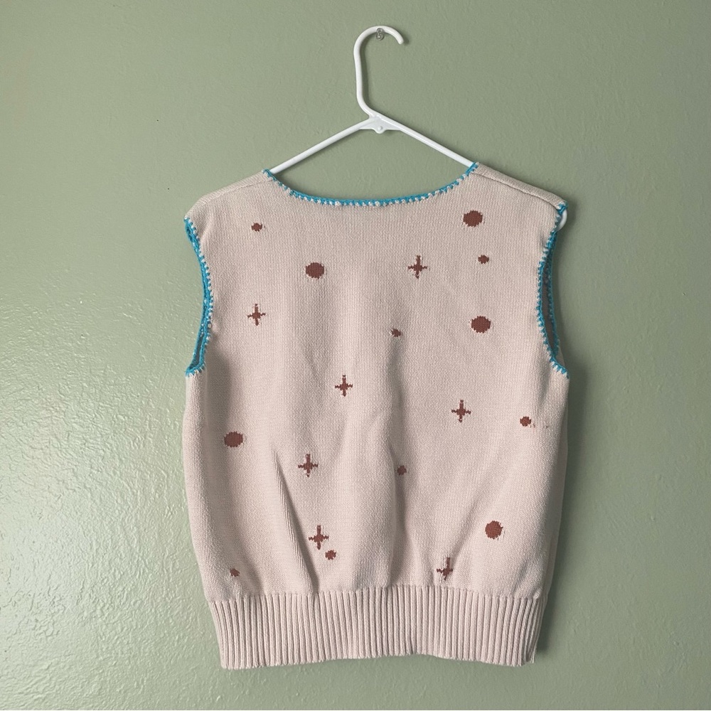 Most amazing Hèrlian Astronaut Cat Sweater Vest women’s m - Picture 2 of 6